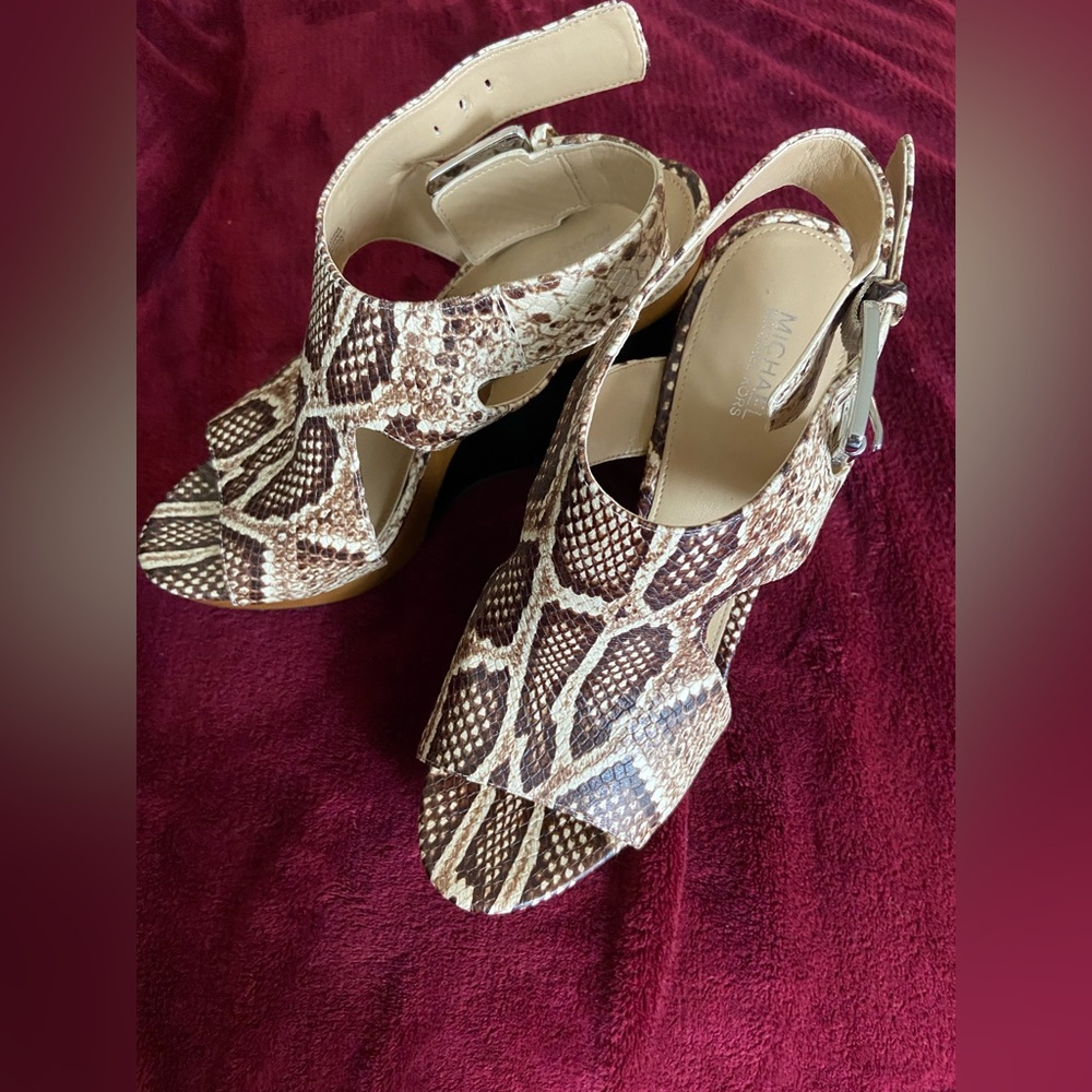 Michael Kors wedge sandals size 8